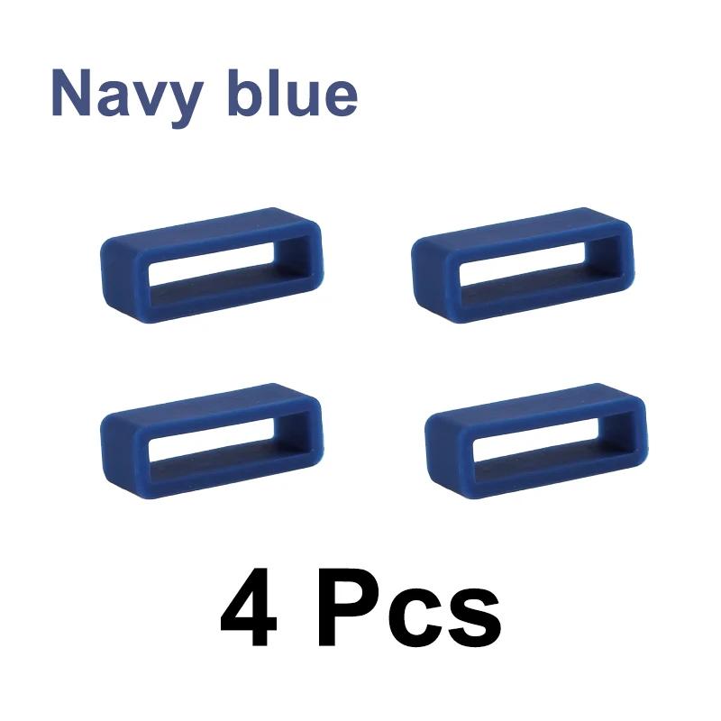 4pcs Silicone Watch Straps Loop 12mm 14mm 16mm 17mm 18mm 19mm 20mm 22mm 24mm 26mm Watch Band Bezel Colorful Bracelet Belt Rings 16mm