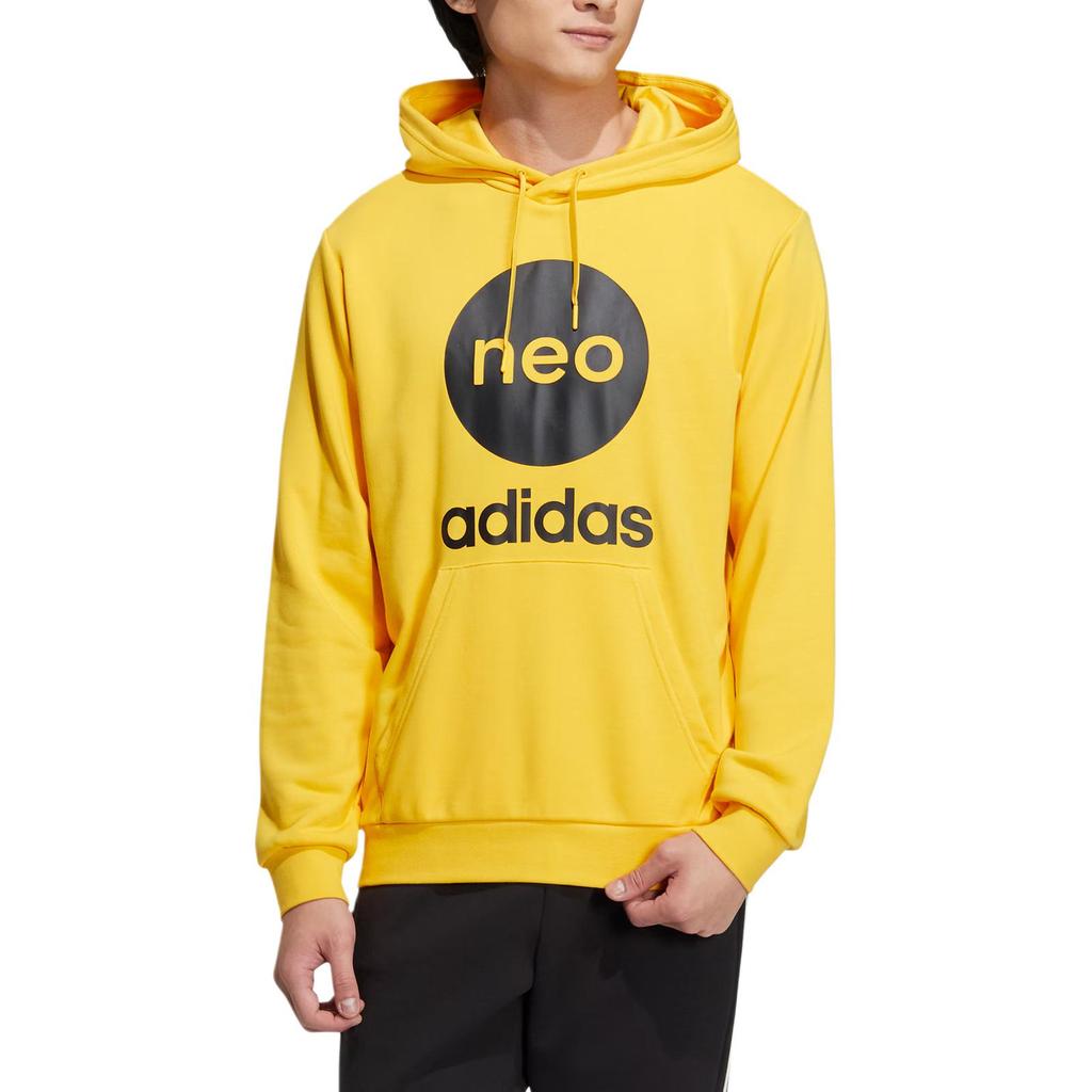 adidas Neo Sweatshirts Unisex Yellow Hooded Moderate Regular HM2010