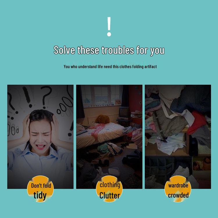 Falthilfe für Kleidung: Mühelose Aufbewahrungslösung für Hosen, Hemden und T-Shirts.