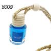 Compact Car Air Diffuser Hanging Aromatherapy, Glass Bottle with Volatile Wooden Stopper Diffuser, Portable Perfume Essential Oil Freshener