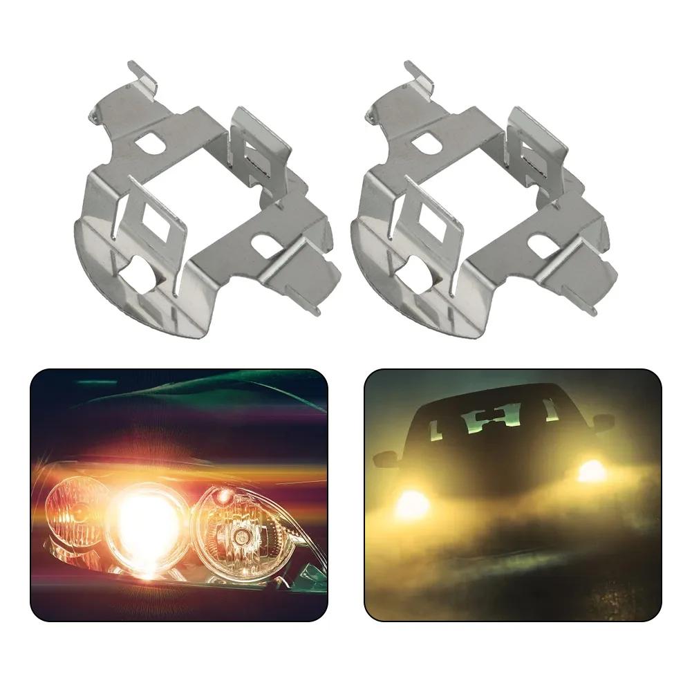 2pcs H7 HID Car Headlight Bulb Light Retainer Clip Adapter Holder For BMW E60 5 Series For Mercedes Waterproof,high Temperature