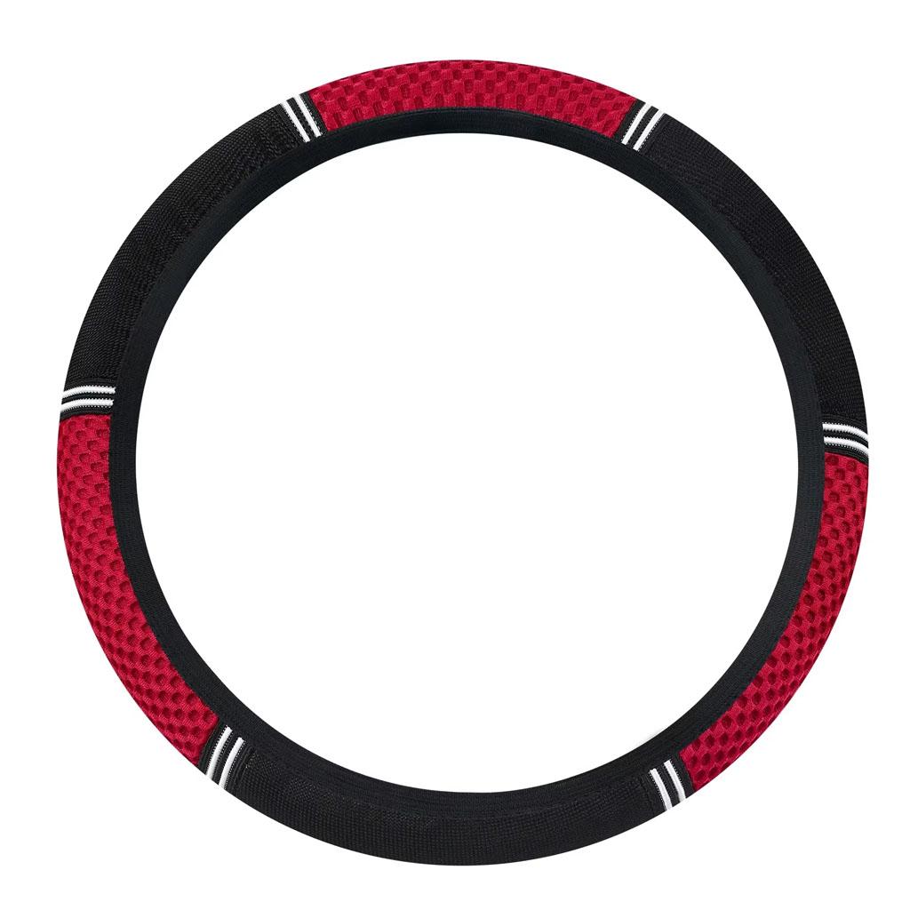 Husă pentru volan de mașină, antiderapante, din piele PU, pentru volan, potrivite 37-38 cm A, fibră de carbon, pentru decorarea mașinii, accesorii auto