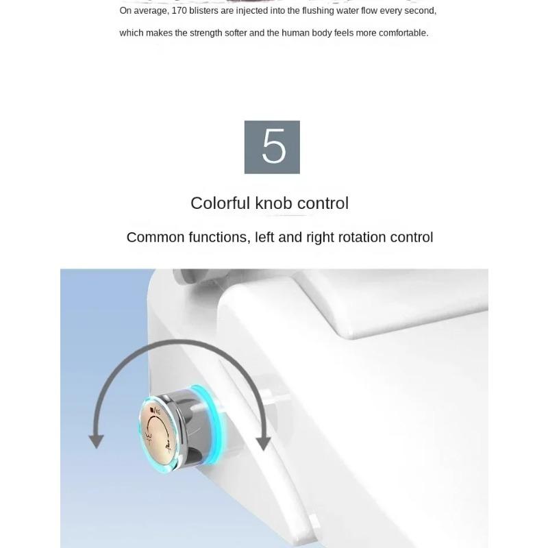 Smart Automatic Bidet Toilet Seat with Heating Function - Universal Fit for U-Shaped & D-Shaped Toilets