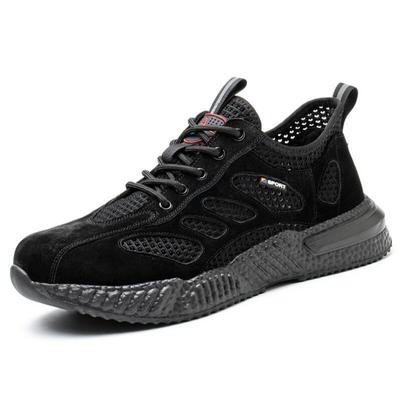 Scarpe da Lavoro Estive con Protezione Traspiranti Leggere Scarpe di Sicurezza Puntale in Acciaio Lavoro Maschile Lavoro in Cantiere Sneakers in Rete