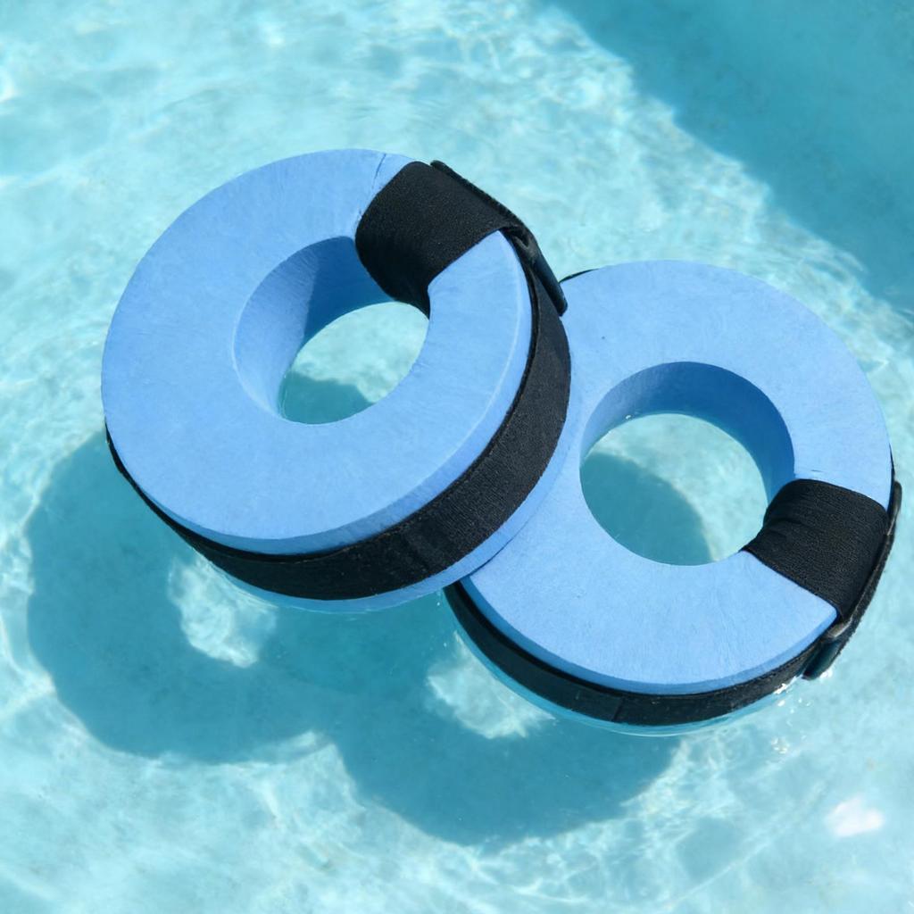 1 Pairs Swim Aquatic Cuffs Foam Anti-Choking Pool Fitness Equipment Swimming Fitness Float Ring For Beginners Kids Adults