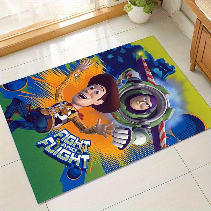 

1pc. Toy Story Buzz Lightyear & Woody Fight and Flight Rug Carpet for Home Office Chair Cover Outdoor Gift Decorationz0410113 60cm by 90cm