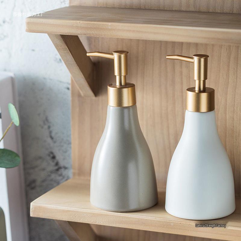Lu Xingxing Minimalist Refillable Bottle Set - Press Pump for Body Wash, Shampoo, Hand Soap, Lotion