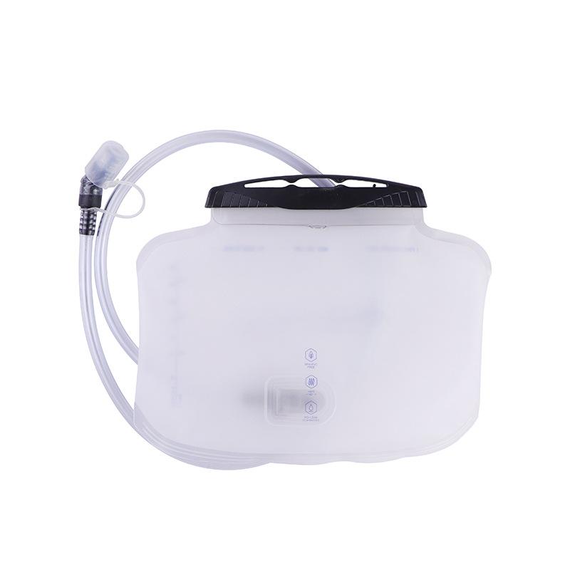 Food Grade Collapsible Water Container 1.5L Foldable TPU Water Storage Bag with Spigot for Camping Hiking Emergency