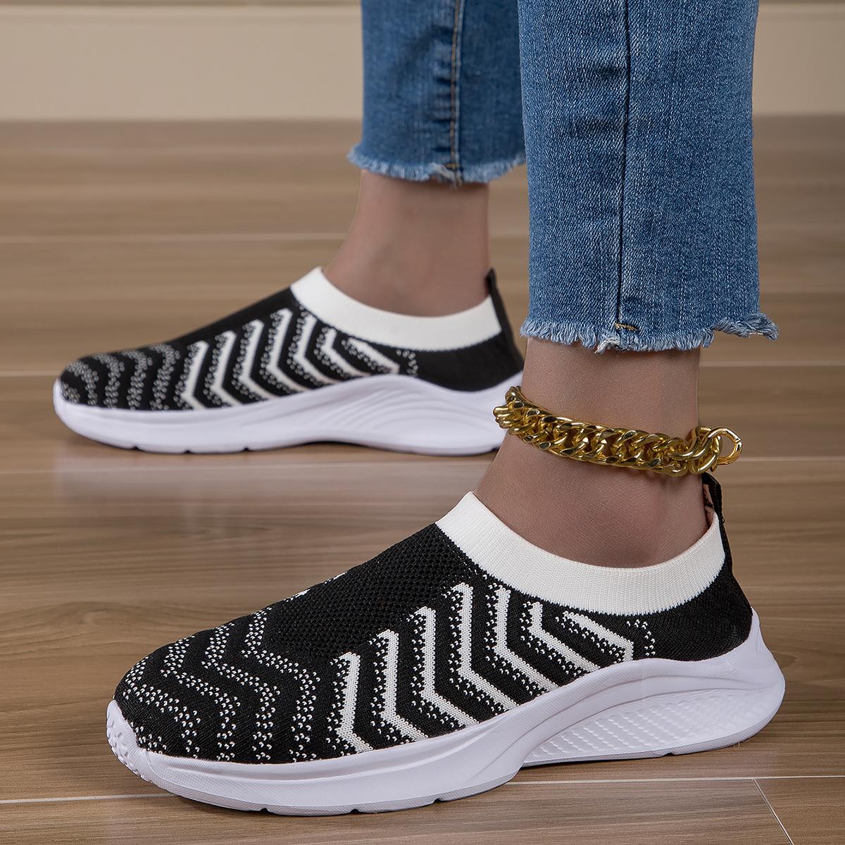 

Леди Фитнес Женские Дышащие Кроссовки Женские Повседневные Туфли Амортизация Женские Удобные Низкие Кроссовки-носки Нескользящая Обувь для Ходьбы 35