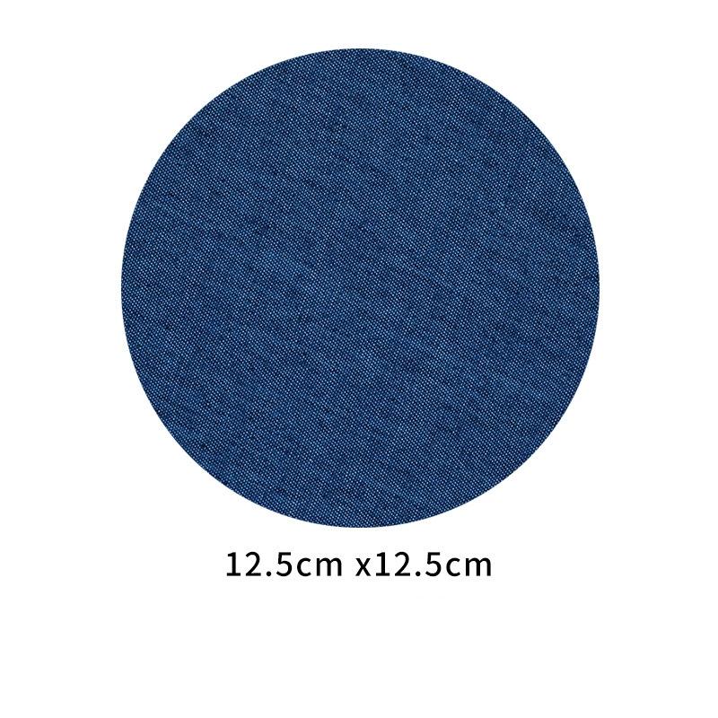 100pcs Denim Patches for Jean Clothing DIY Fabric Iron On Patches Appliques Repair Jeans Pants Elbow Knee Apparel