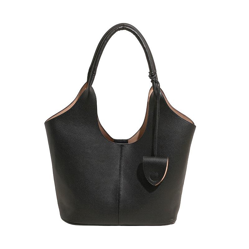 Simple niche bucket bag women's summer new large-capacity versatile casual shoulder tote armpit bag