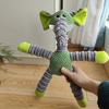 Teething Toy Puppies Animal Shape Soft Plush Chew Toy with Sound Maker Interactive Dog Toy Small Medium Dogs Puppy Play Toy