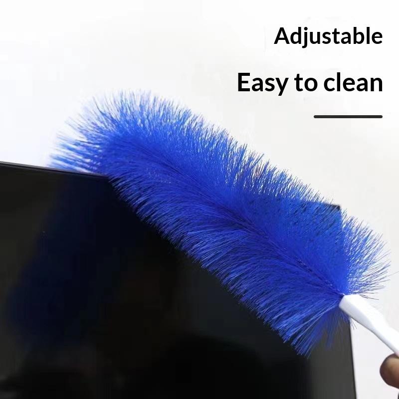 Flexible Fan Cleaning Brush 2 Pack Soft Fine Bristles Long Bendable Handle Duster for Kitchen Vent Hood Cleaning