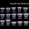 450ml Disposable Round Plastic Food Container with Lid