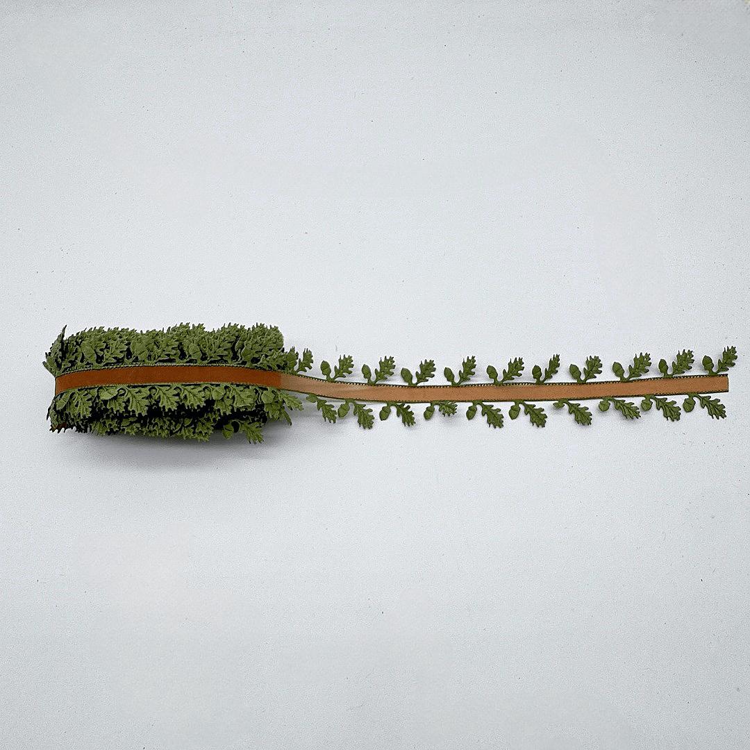 

10 Yard Fabric Leaf Rattan Roll - DIY Crafts, Party and Home Decor, Wedding Decor, Analog Leaf Rattan Material | Vine Garland | Polyester Rattan