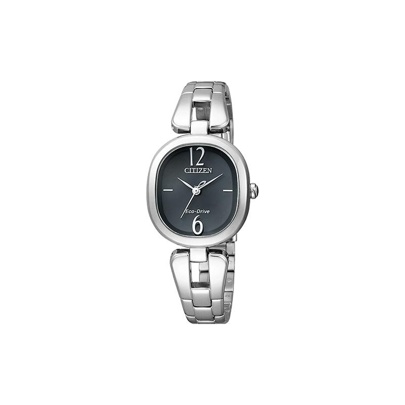 

CITIZEN Eco-Drive Series Casual Women s Waterproof Solar Quartz Steel Strap Women s Watch Black Dial EM0180-56E чорний