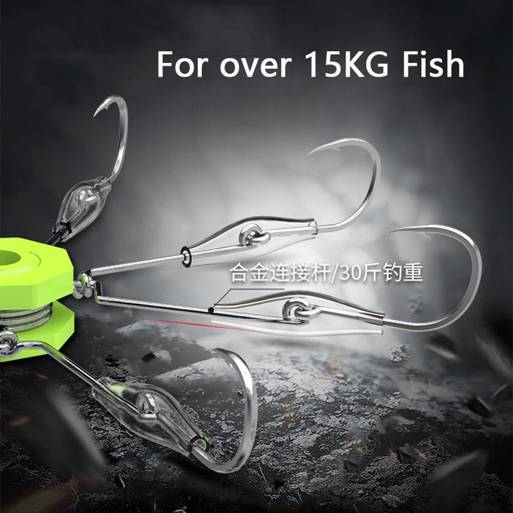 Crab Steel Flap Explosion Hooks 6/8 Claw for Square Bait Squid Fishhook Carbon Easy Carp Fishing Jig Hook Tackle Accessories 260319