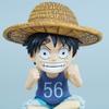 9cm Anime One Piece Childhood Luffy Sitting Posture Figures Small Size PVC Character Model Toy Desktop Ornament Collectible Gift