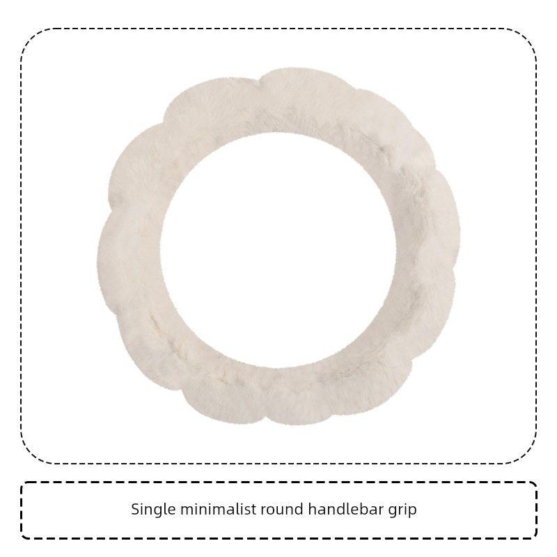 

Car Steering Wheel Cover Winter Plush Women s High-End Creative Warm and Durable Sweat-Absorbent Non-Slip Round Steering Wheel Cover Simple Round Steering Wheel Cover