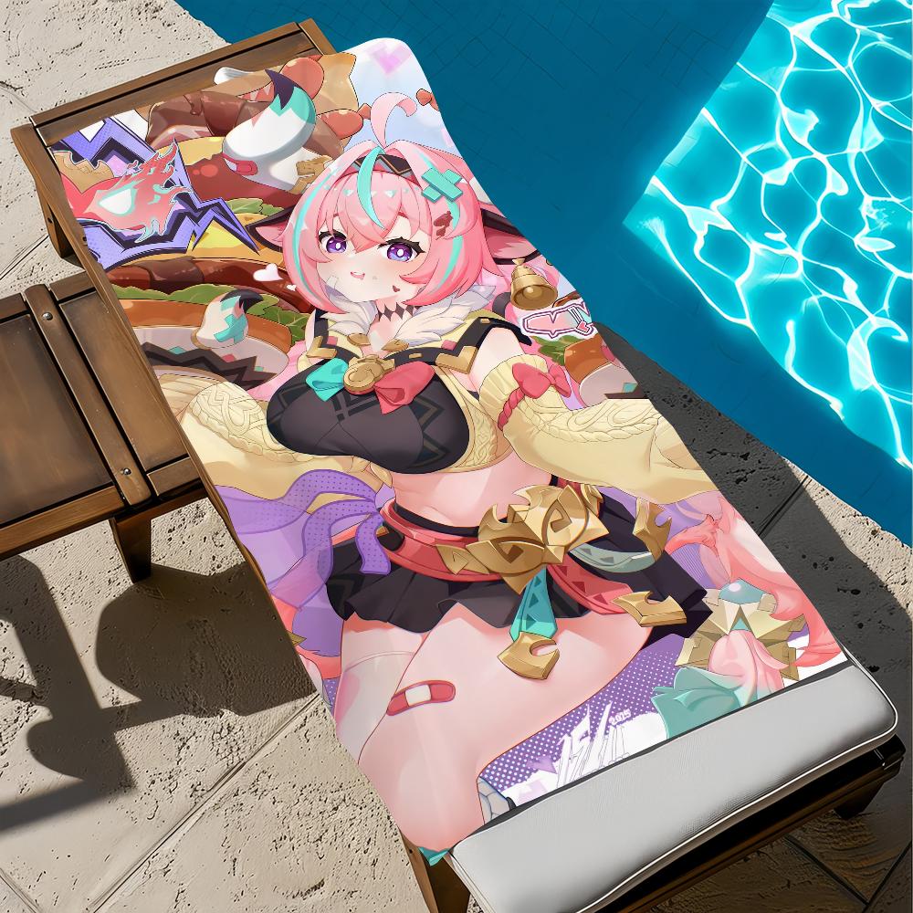 Genshin Impact Game Varesa Towel Beach Quick Dry Soft Pool Towels Gift for Travel Gym Shower Camping Sports
