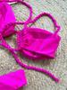 Fashion Solid Wavy Low Waist Bikini Set Women Patchwork Aesthetic Sweet Swimsuit Hollow Out Two Pieces Sets Female Beach Party Suits
