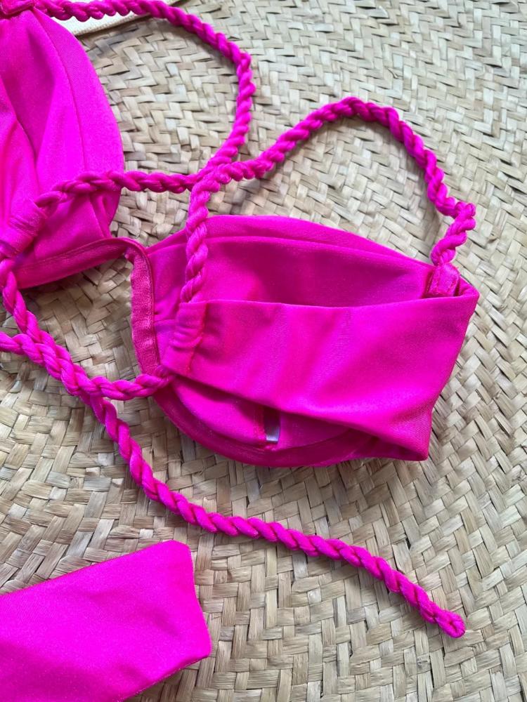 Fashion Solid Wavy Low Waist Bikini Set Women Patchwork Aesthetic Sweet Swimsuit Hollow Out Two Pieces Sets Female Beach Party Suits