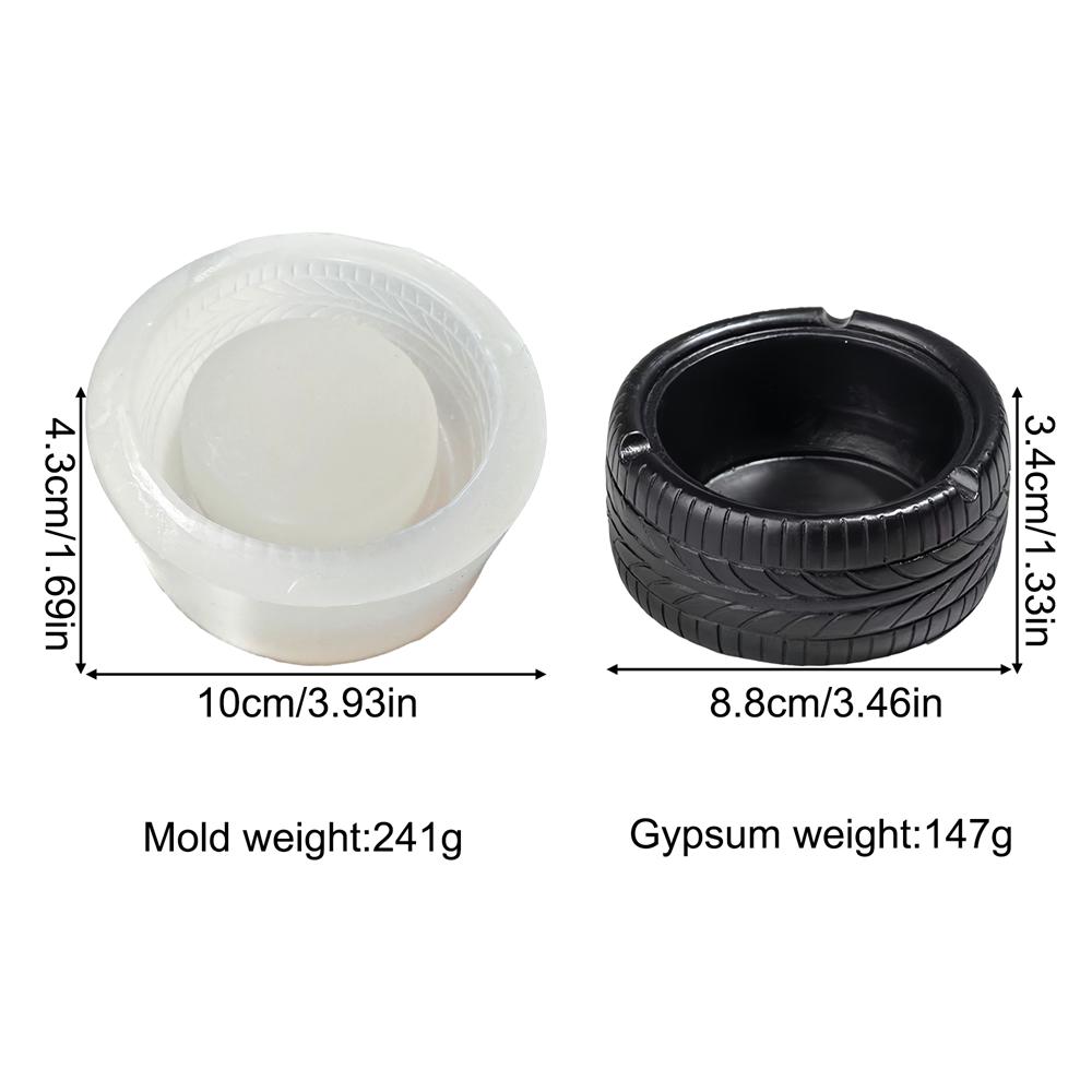 

Tire-Shaped Ashtray Silicone Candle Mold DIY Multi-Material Plaster Resin Cement Clay Decor Silicone Mold