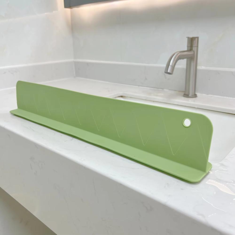 Soft Silicone Splash Guard Sucker Water Baffle Bar New Sink Organizer  Kitchen Gadget