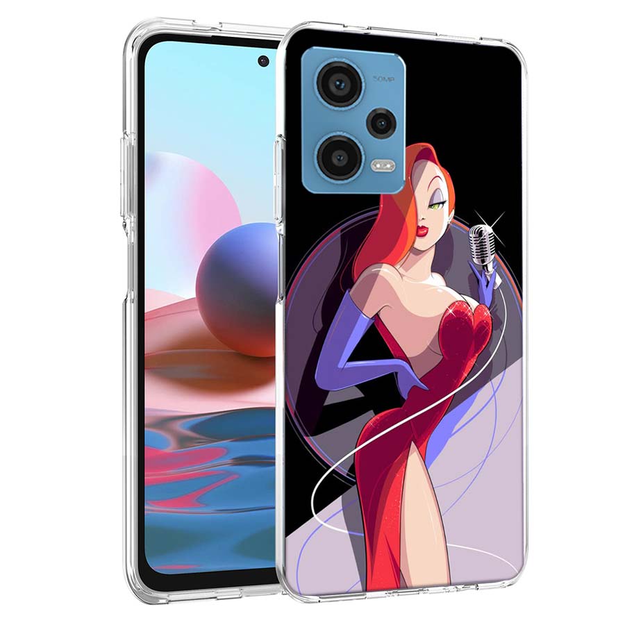

J-Джессика R-Кролики Чехол для телефона Для Redmi Note 13 12 14 15 Pro Plus 13R 11 11T 11E 11S 10 Pro 10S 9 9S Чехол Cell Прозрачный ТПУ Capa Redmi Note 9S