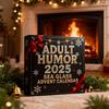 Sea Glass Accents 2025 Adult Humor Advent Calendar 24 Days Countdown Calendar with Funny Christmas Jokes Holiday Gag