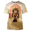 Summer T-shirt Men Cool Street Fashion Casual Men's Cat Print 3D Print T-shirt Street Casual Top
