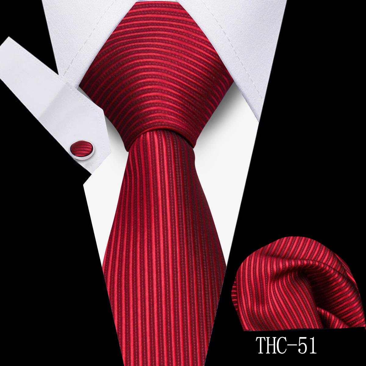 Men s Professional 3-Piece Suit Accessories Set: Tie, Pocket Square, & Shirt Essentials.