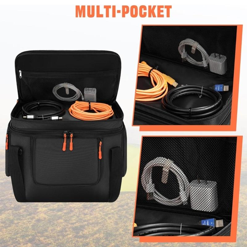 Storage Carrying Case for 1000 V2 Travel Padded Bag with Multi Pocket Shoulder Strap Handle Power Station