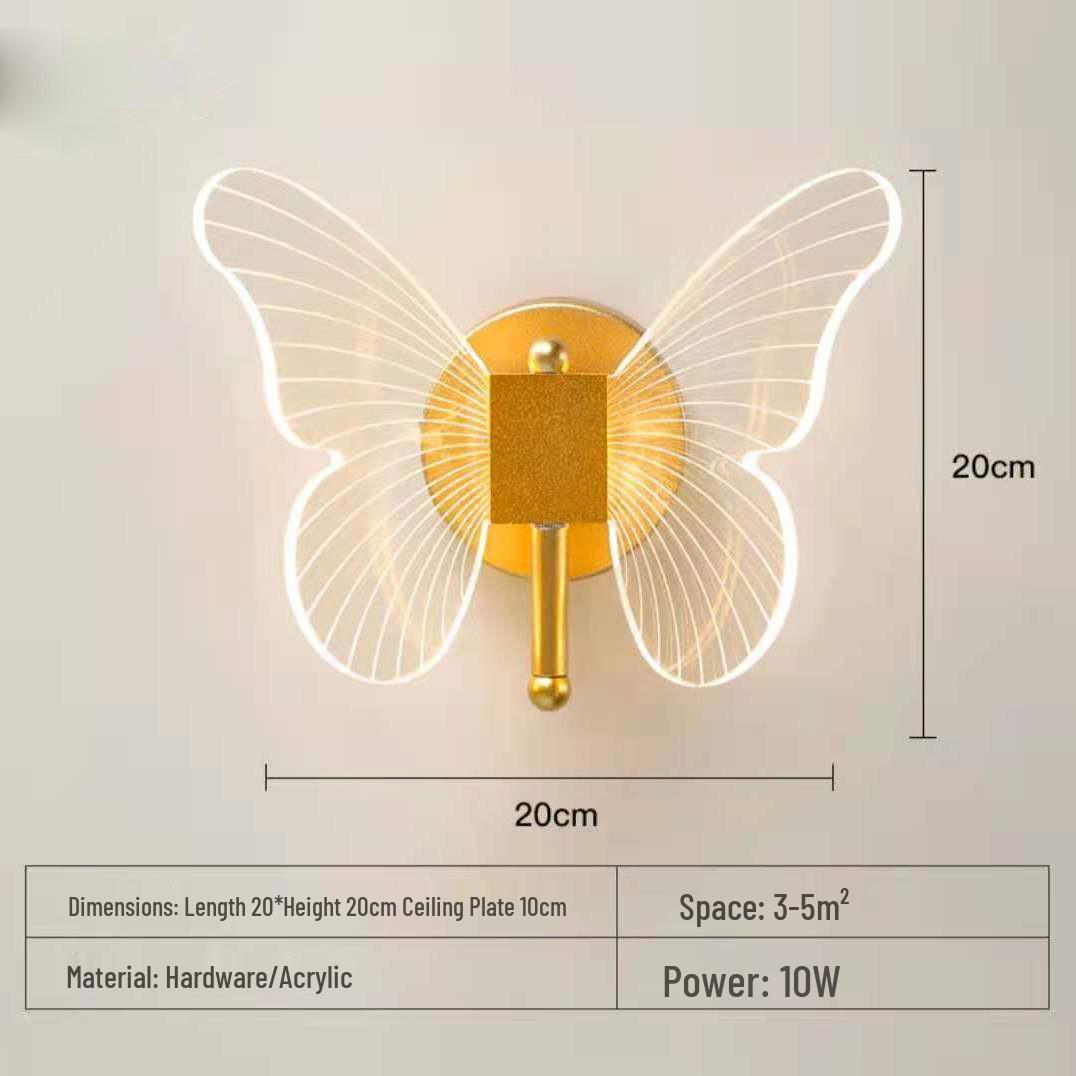 Modern LED Butterfly Chandelier - Luxury Bedside & Restaurant Pendant Light