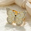 Rhinestone Butterfly Scarf Ring Elegant Scarf Clip Ring X-shape Scarf Holder Ring for Women Silk Scarves Neckerchief Shawls Fashion Accessories