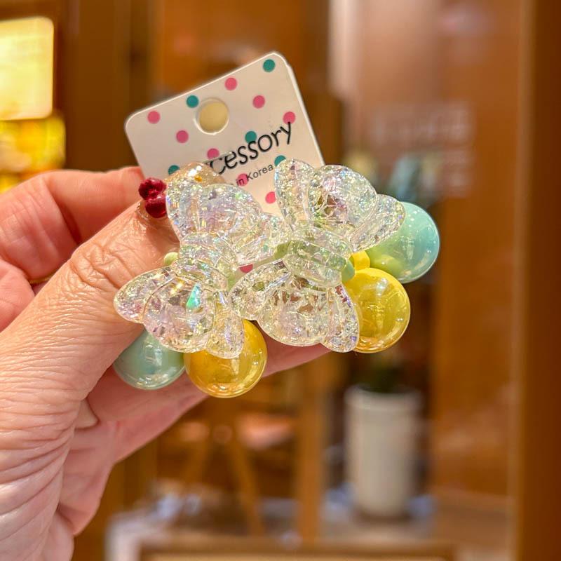 2 stuks Elastische Haarbanden voor Baby Meisjes Snoepkleur Haarring Haartouw Kinderen Hoofddeksel Kinderen Peuter Accessoires