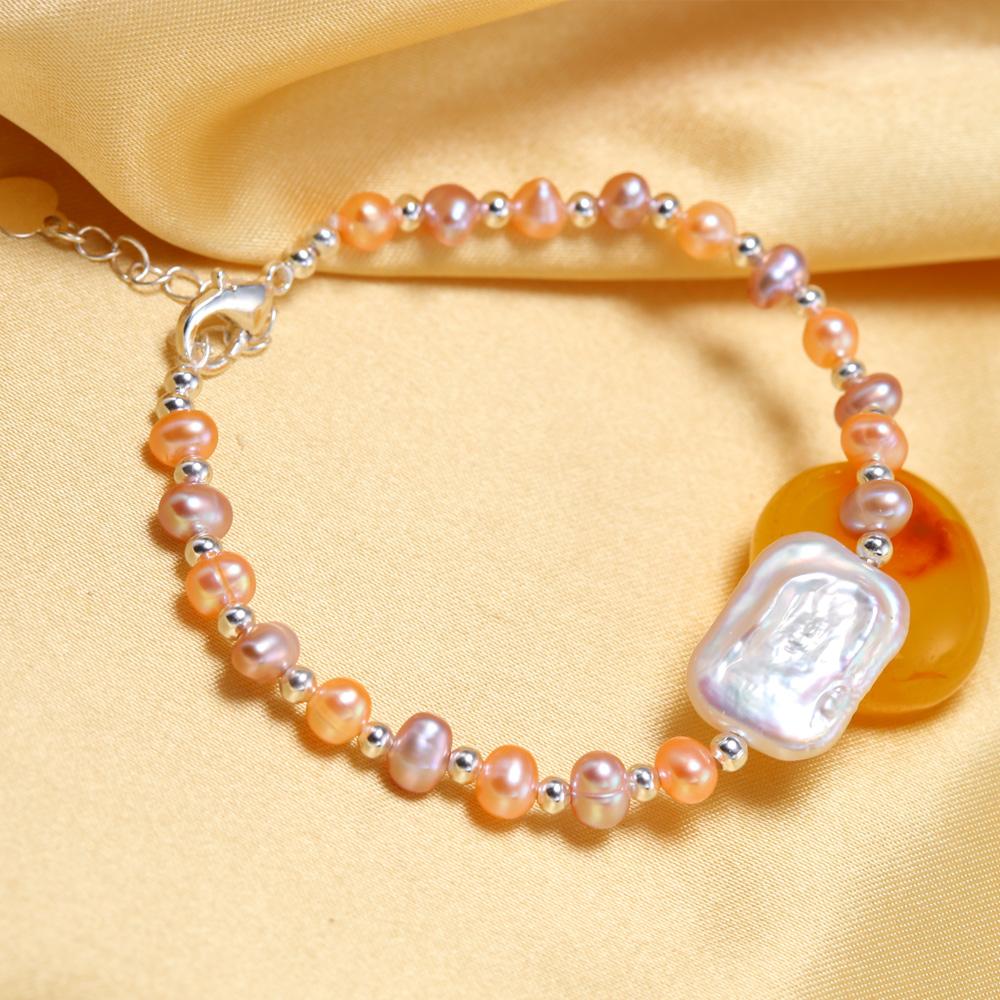 

SENIKO браслет из натурального пресноводного жемчуга для женщин, ювелирные изделия из жемчуга, модный браслет из жемчуга разноцветный