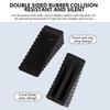 1Pc Safety Door Stop Block Wedge Stop Door Stopper Home Office Reusable Door Rear Retainer Impact Stopper Rubber Stops No Drill