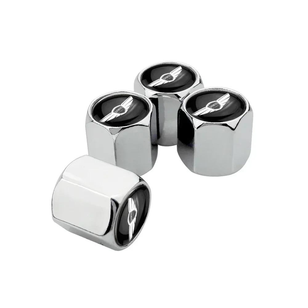 4pcs Car Styling for Hyundai Santa Genesis Tiburon Elantra Accent Sonata I35 I20 I30 Azera Wheel Valve Caps Tire Stem Dust Cover E5