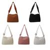 Contemporary Corduroy Sling Bag for Ladies Versatile Shoulder Bags with Zipper
