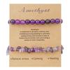 Popular natural stone beaded bracelet, European and American color high-end irregular crystal gravel bracelet.