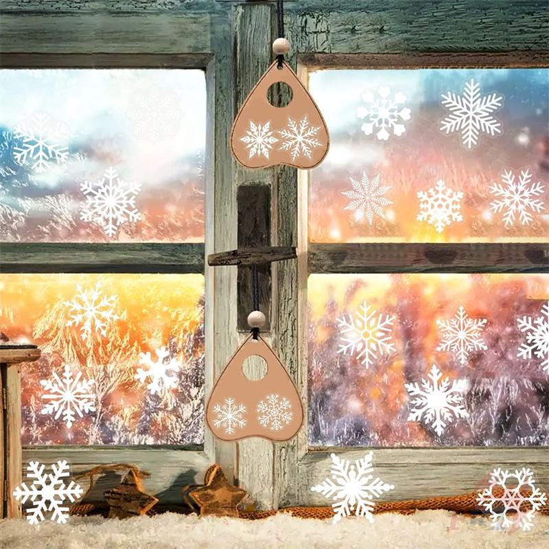 50Pcs/Set White Snowflakes PET Stickers Waterproof DIY Fashion Doodle Decals Stickers