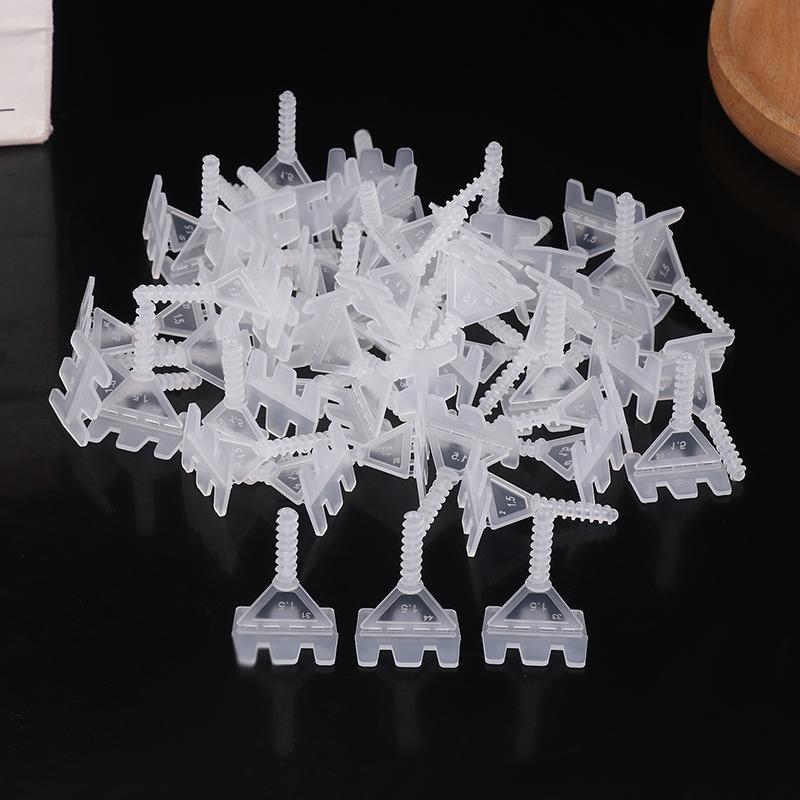 

Hot 50/100Pcs Ceramic Tile Leveling System Base Plate Tile Spacers Leveling System Clips Wedge Floor Wall Gap Leveling System