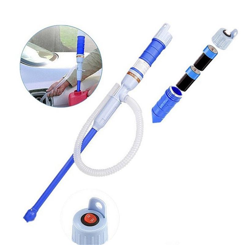 Electric Oil Pump Siphon Liquid Transfer Pump Handheld Pump Battery Operated Water Gas Tools Portable Car Siphon Petrol Fuel