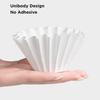 50Pcs Disposable Basket Coffee Filters, Cake Shape Pour Over Filter Paper for B75/155/185 Drippers