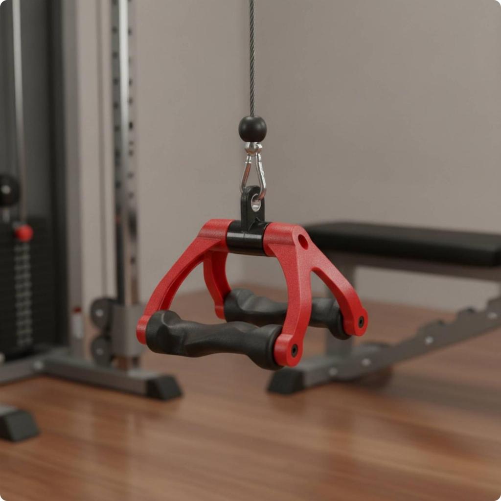 Heavy-Duty V-Shaped Cable Handle Ergonomic V-Bar Attachment Lat Pull