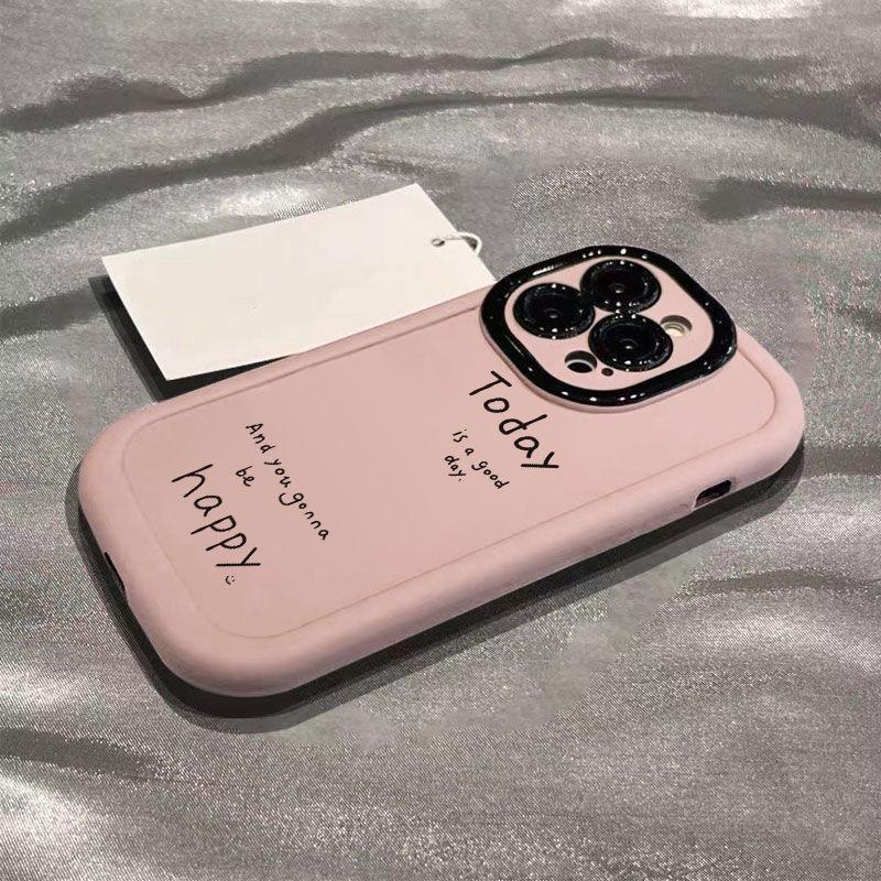 Ins Simple and Applicable IPhone 16 Apple Phone Case 15 Anti-fall 14plus 13 Puff 12mini Protective Case