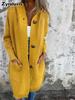 Cardigan in Maglia da Donna Autunno Inverno Manica Lunga con Tasche Abbottonato con Cappuccio Cappotto Maglione per Donne