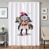 Home Interior Kitchen Curtains for Living Room 2 Pieces Blackout Curtains Door Curtain Young Girls Partition Bedroom Decoration