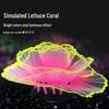 Leuchtendes Korallen-Salat-Aquarium-Ornament - Unterwasser-Fischbeckendekoration